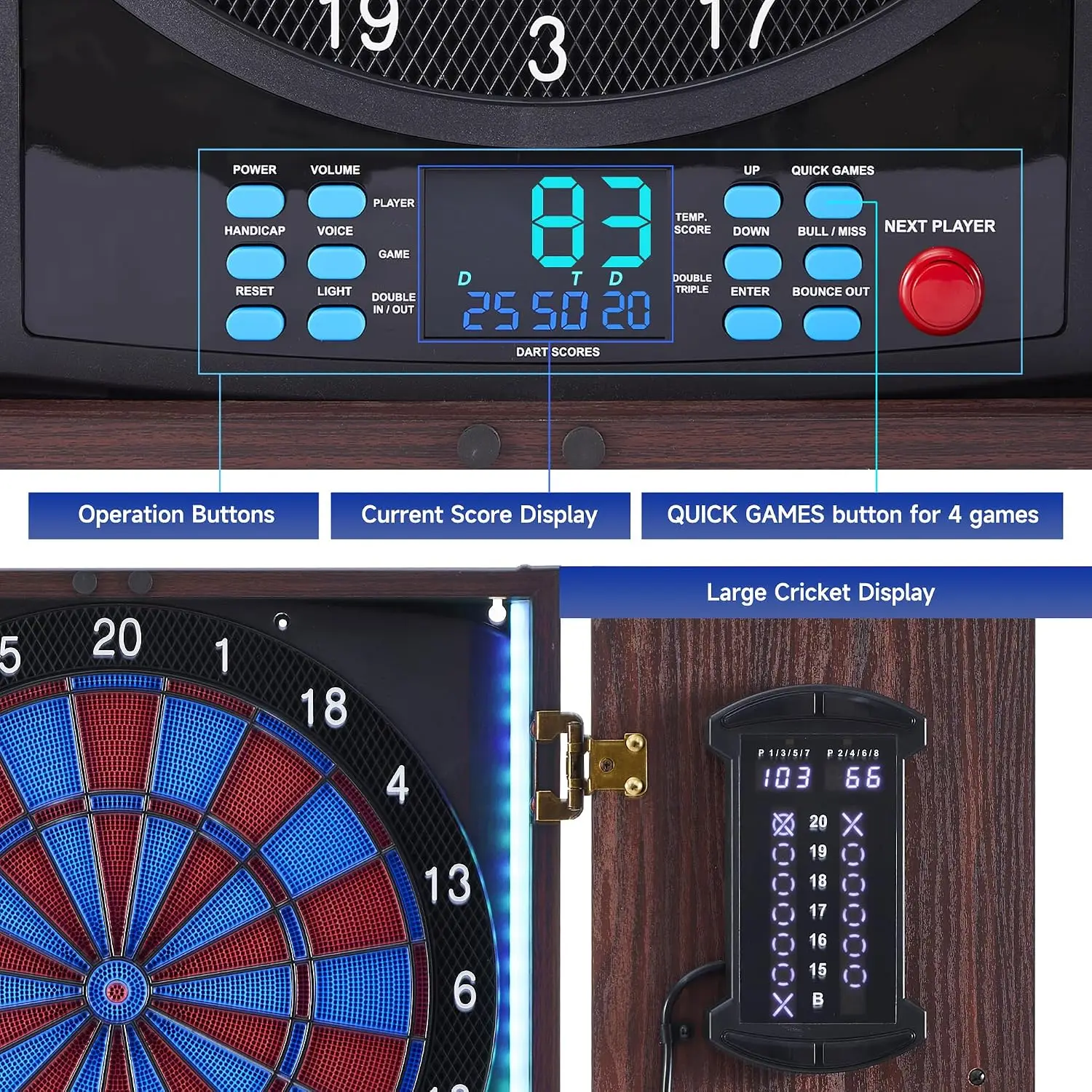 Electronic Dartboard Cabinet S - Electronic Dartboard Cabinet ulasan dan harga