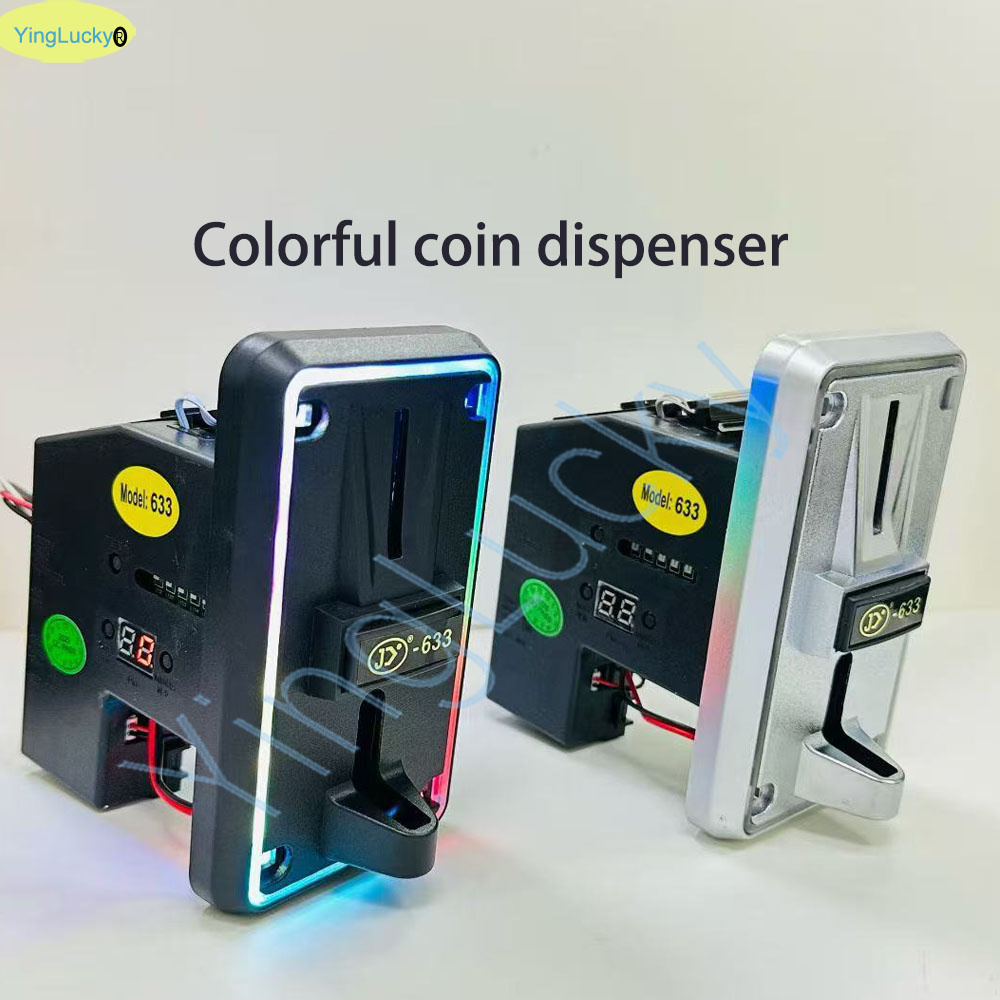 Colorful LED Multi Coin Accept - Arcade Vending & Laundry Revenue ulasan dan harga