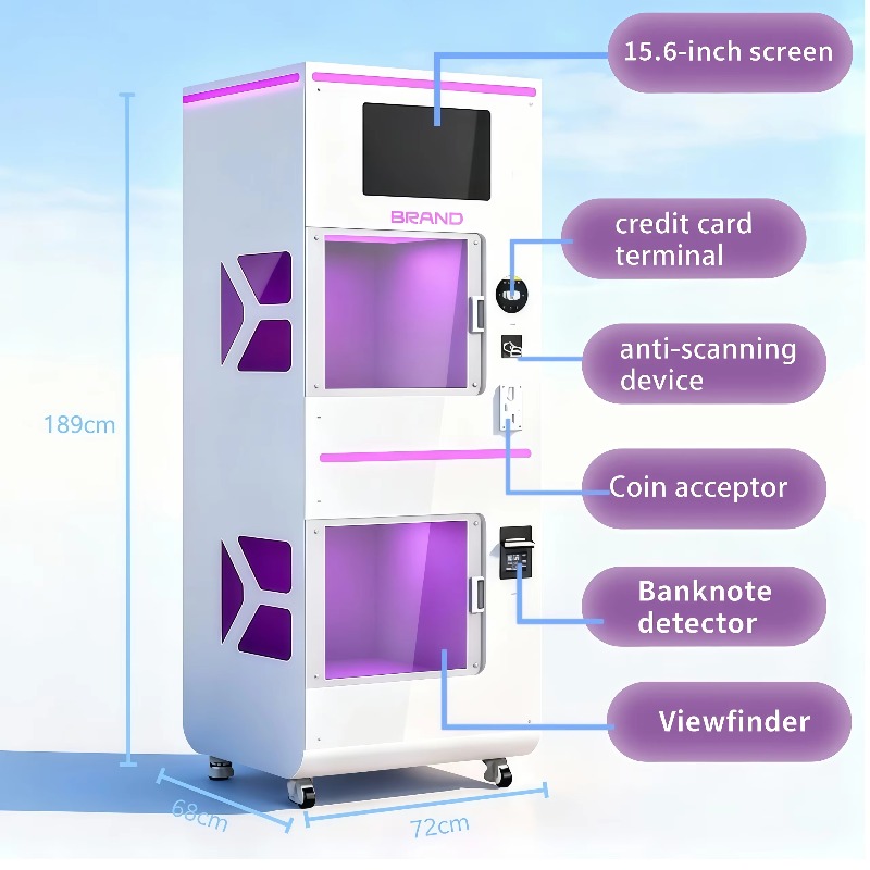 Custom Double Warehouse Helmet - Vending Machine Qr Code ulasan dan harga